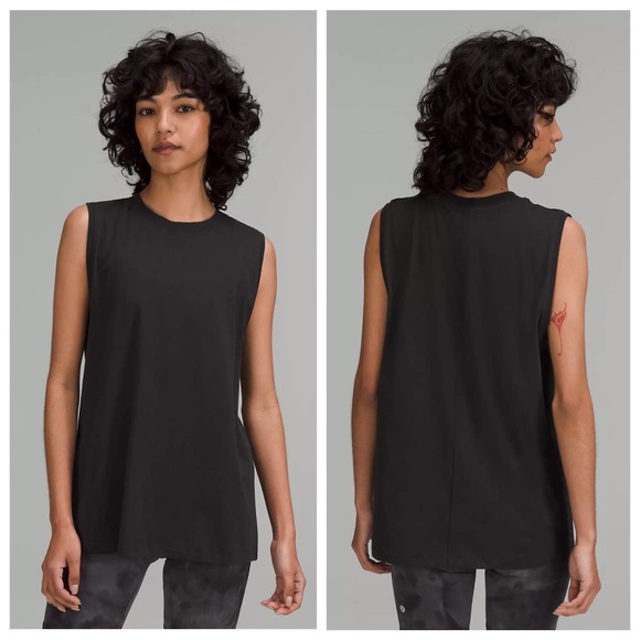 lululemon athletica Tops - Lululemon All Yours Tank Top Black 10